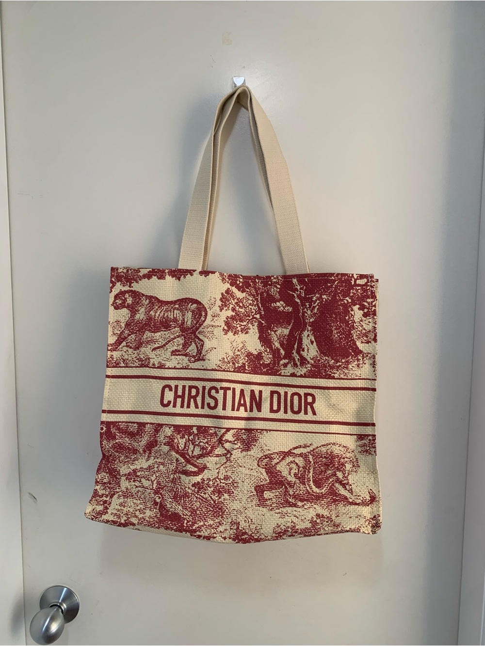 Brand New Christian Dior Exclusive Gift with purchase Straw Tote Bag